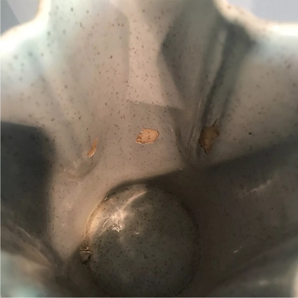 Vintage California Art Pottery Wm Frazier Speckled Glaze Vase Signed & Numbered - Picture 9 of 12